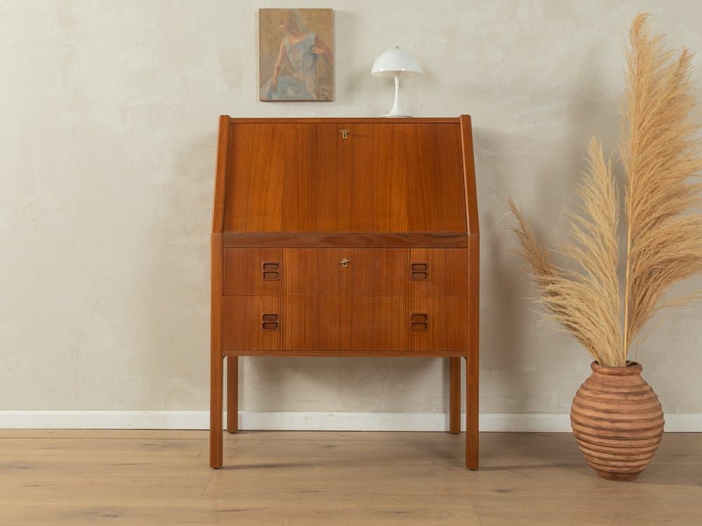 Sekretarzyk, teak brązowy, Dania, lata 60. - 283329