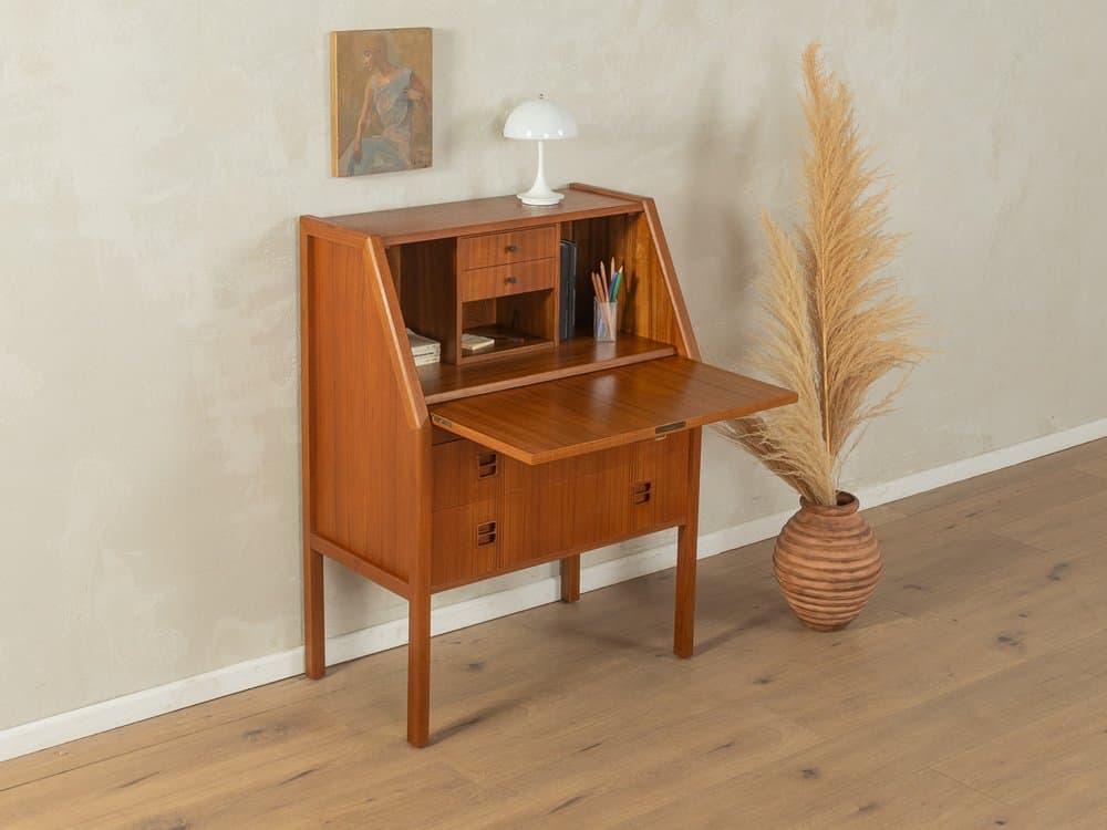 Sekretarzyk, teak brązowy, Dania, lata 60. - 283328