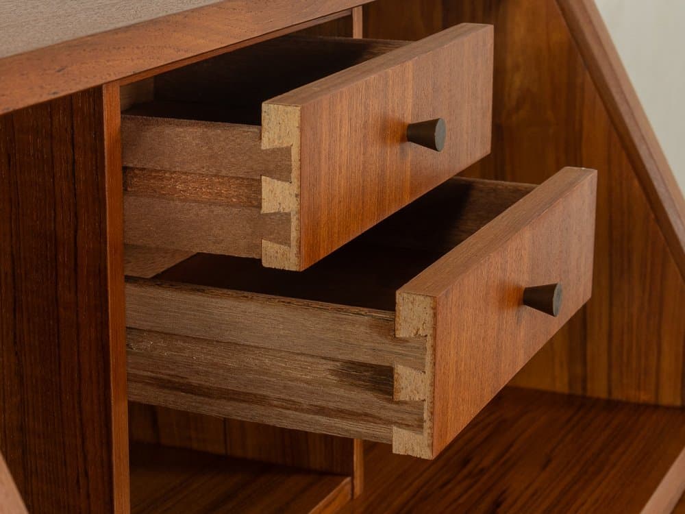 Sekretarzyk, teak brązowy, Dania, lata 60. - 283332