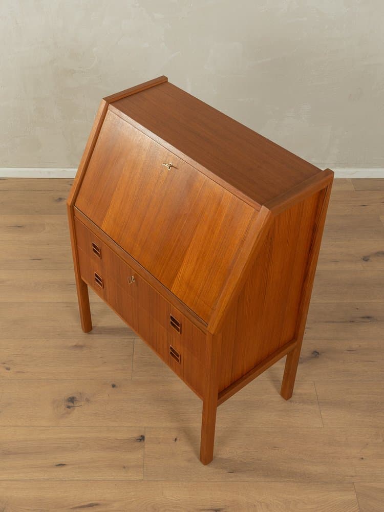 Sekretarzyk, teak brązowy, Dania, lata 60. - 283330