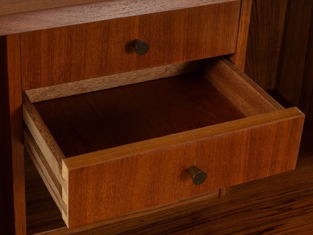 Sekretarzyk, teak brązowy, Dania, lata 60. - 283335