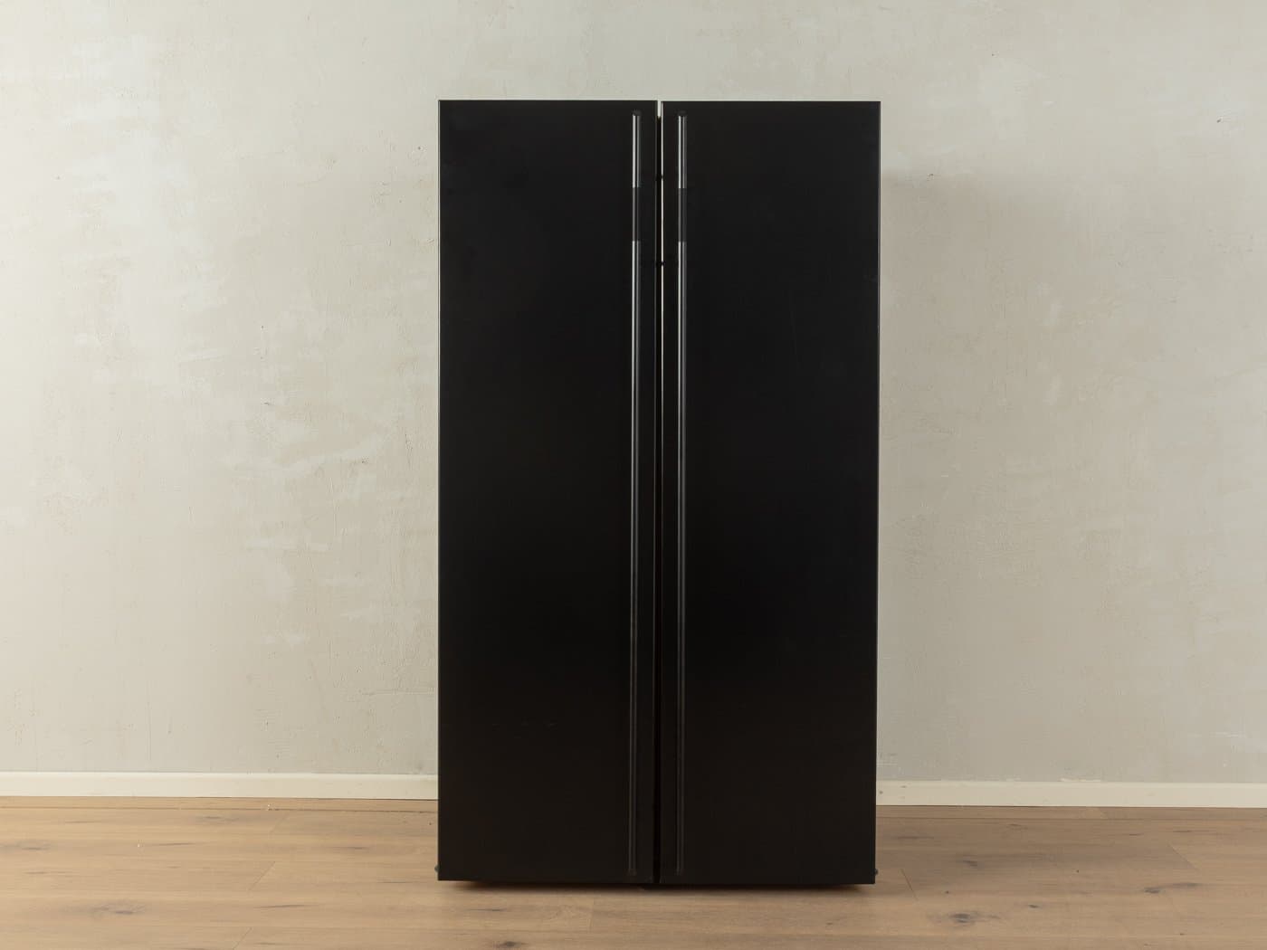 Barek Duo, drewno czarne, szkło, proj. P. Maly, Interlübke, Niemcy, lata 90. - 283318