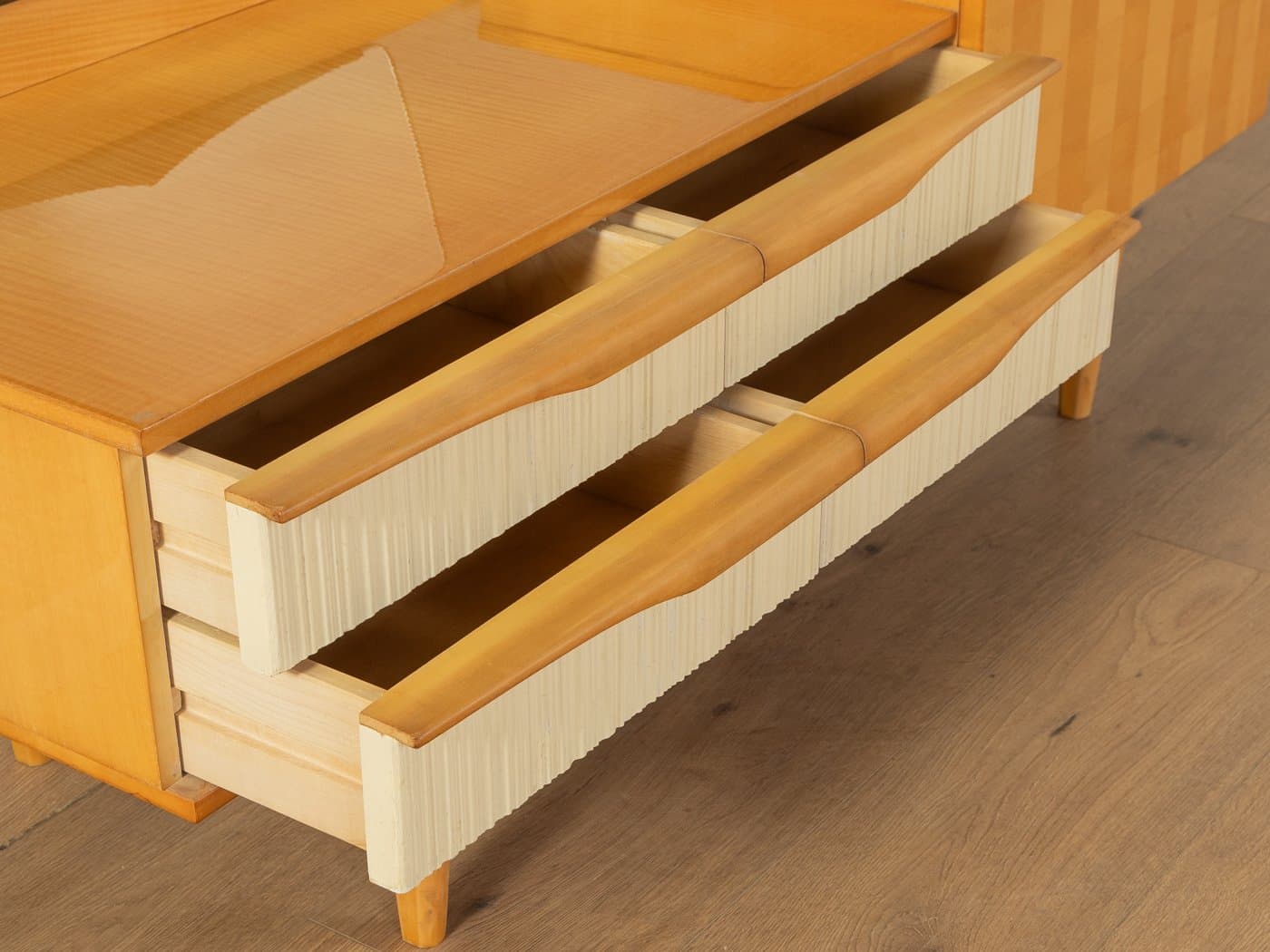 Toaletka, beżowa, brzoza, Niemcy, lata 60. - 283295