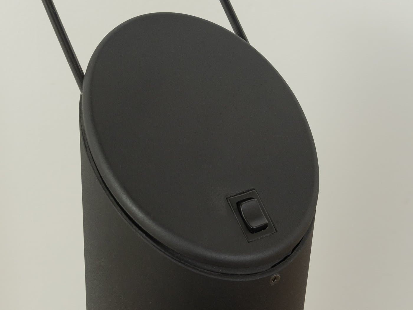 Lampa podłogowa Dove, stal nierdzewna czarna, proj. M. Barbaglia, M. Colombo, Włochy, lata 80. - 283223