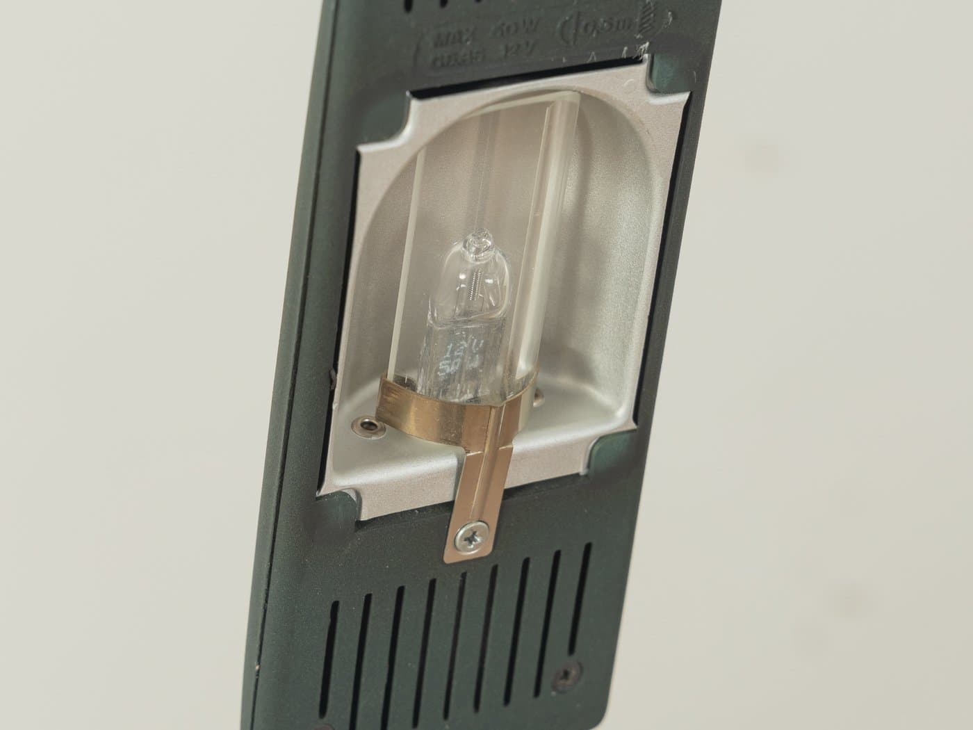 Lampa podłogowa Dove, stal nierdzewna czarna, proj. M. Barbaglia, M. Colombo, Włochy, lata 80. - 283224