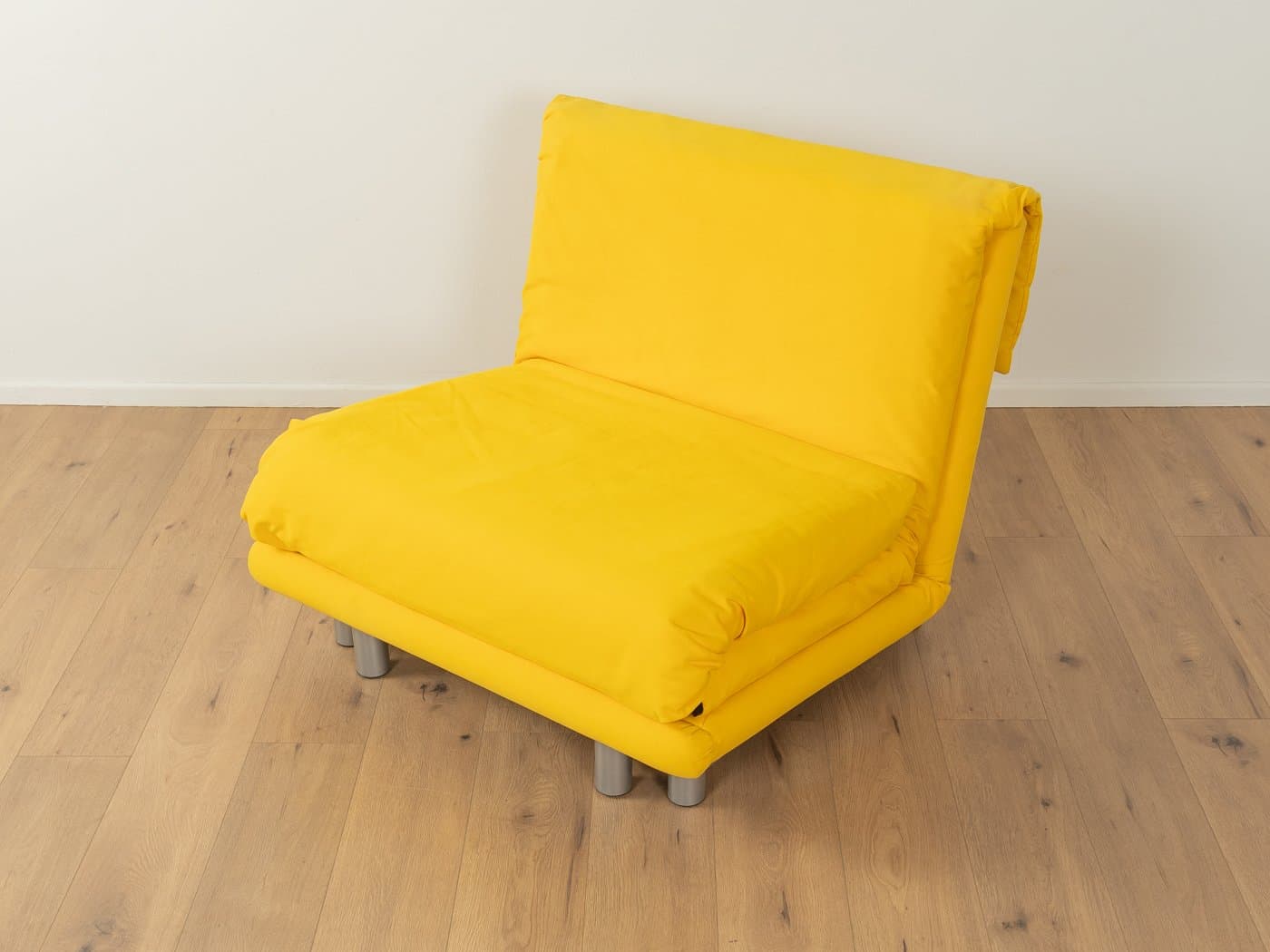 Fotel Multy, żółty, tkanina, proj. C. Brisson, Ligne Roset, Francja, lata 80. - 283208