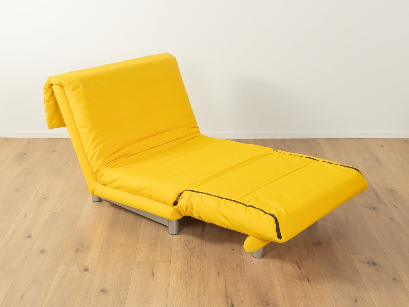 Fotel Multy, żółty, tkanina, proj. C. Brisson, Ligne Roset, Francja, lata 80. - 283209