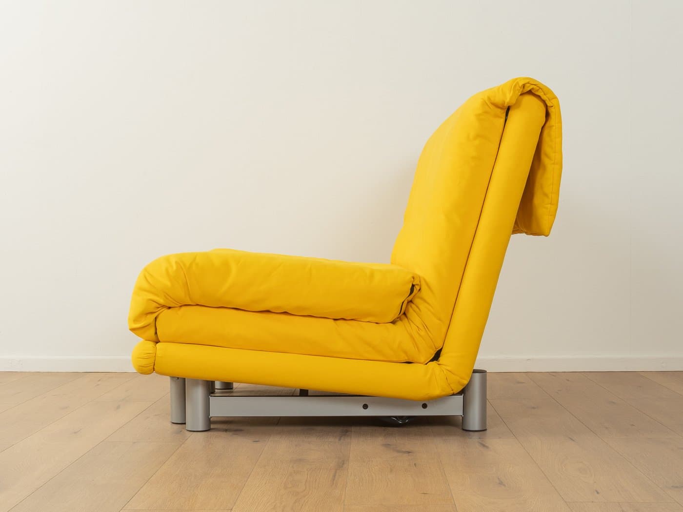 Fotel Multy, żółty, tkanina, proj. C. Brisson, Ligne Roset, Francja, lata 80. - 283213