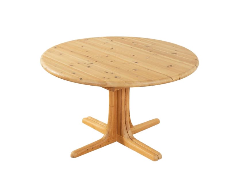 Stół jadalniany rozkładany, beżowy, sosna, Dania, lata 70.