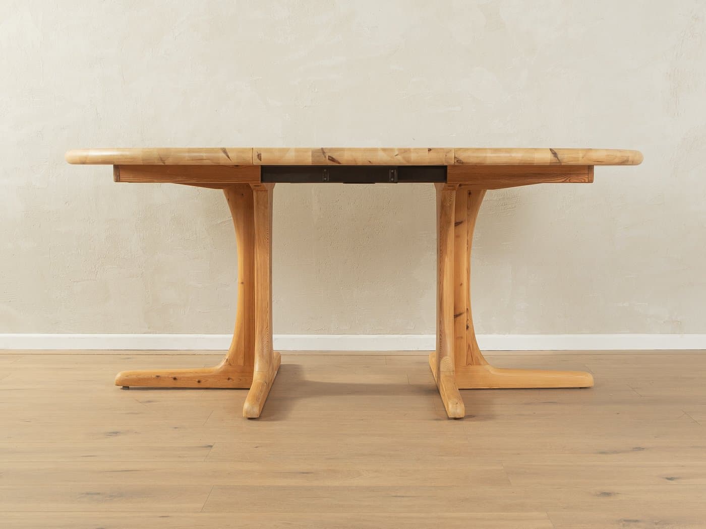 Stół jadalniany rozkładany, beżowy, sosna, Dania, lata 70. - 283184