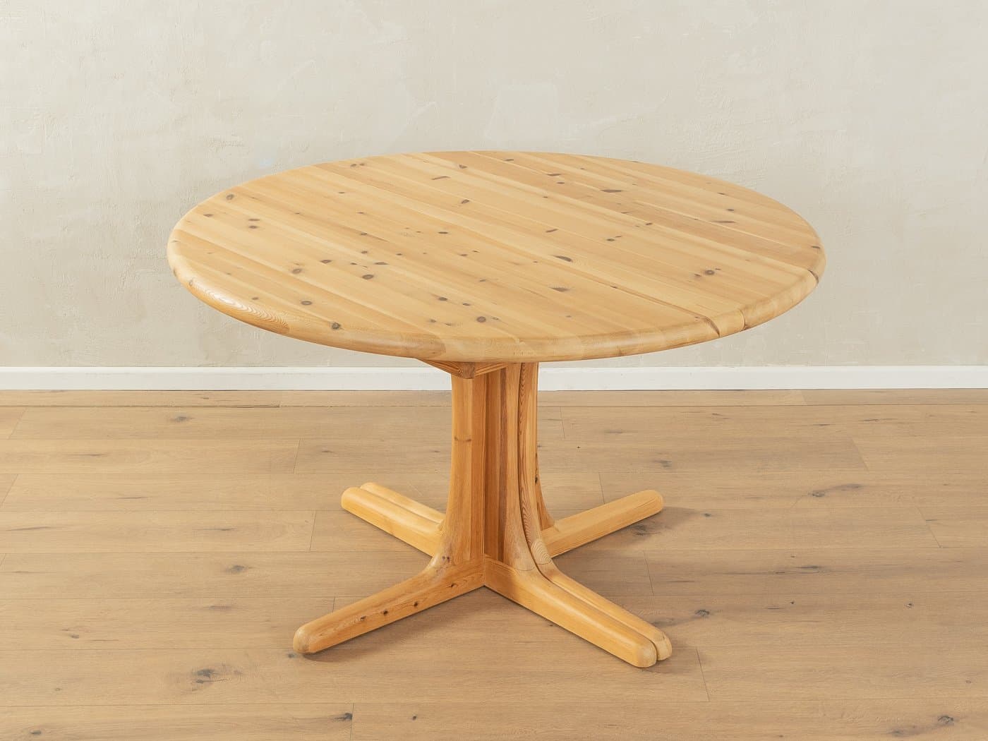 Stół jadalniany rozkładany, beżowy, sosna, Dania, lata 70. - 283180