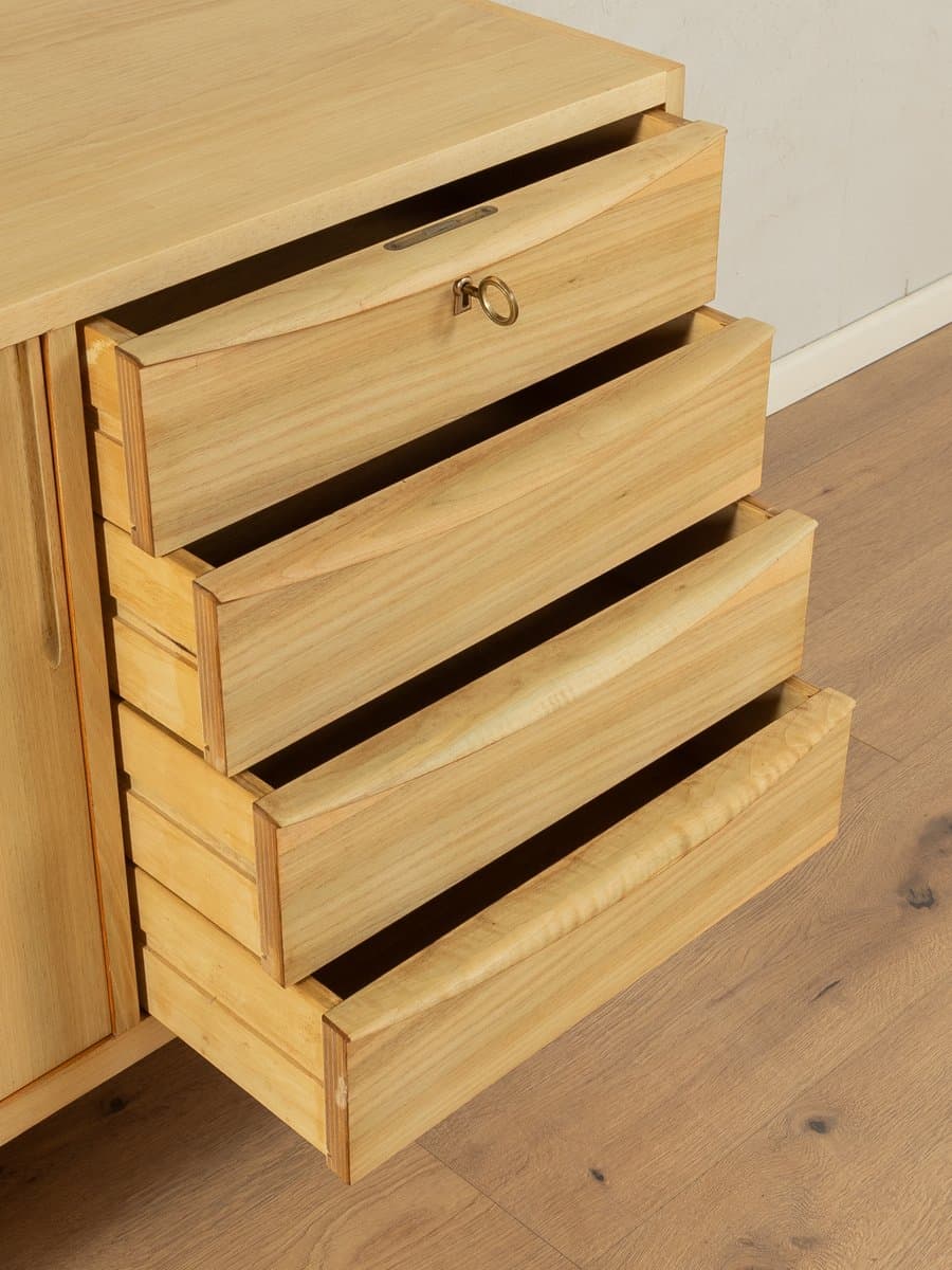 Sideboard skandynawski, orzech, stal biała, Niemcy, lata 50. - 283148