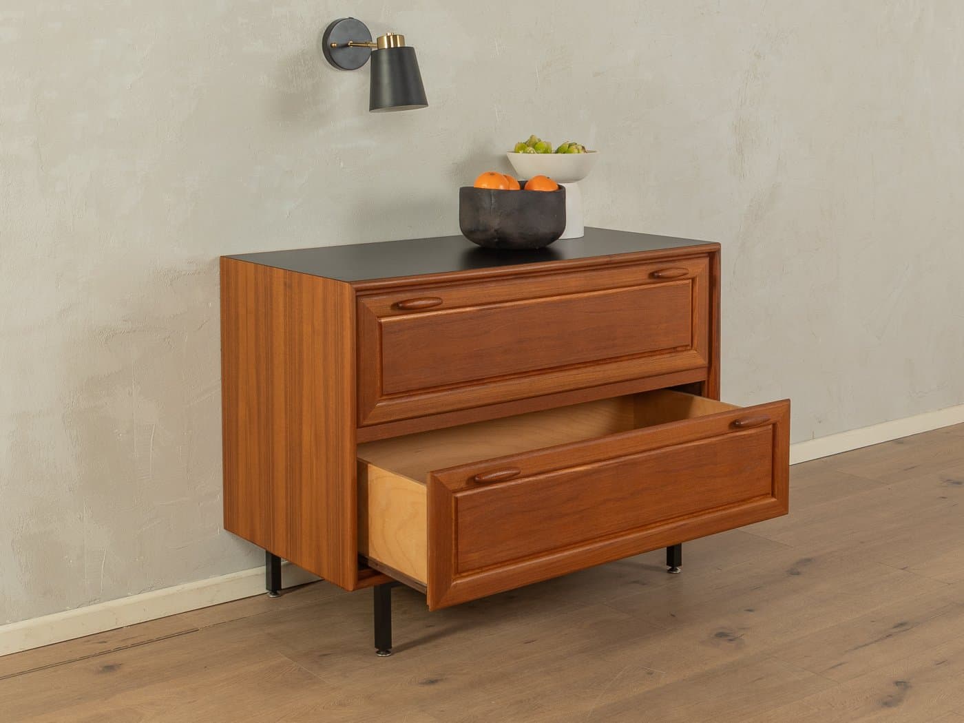 Komoda, teak brązowy, Heinrich Riestenpatt, Niemcy, lata 60. - 283128