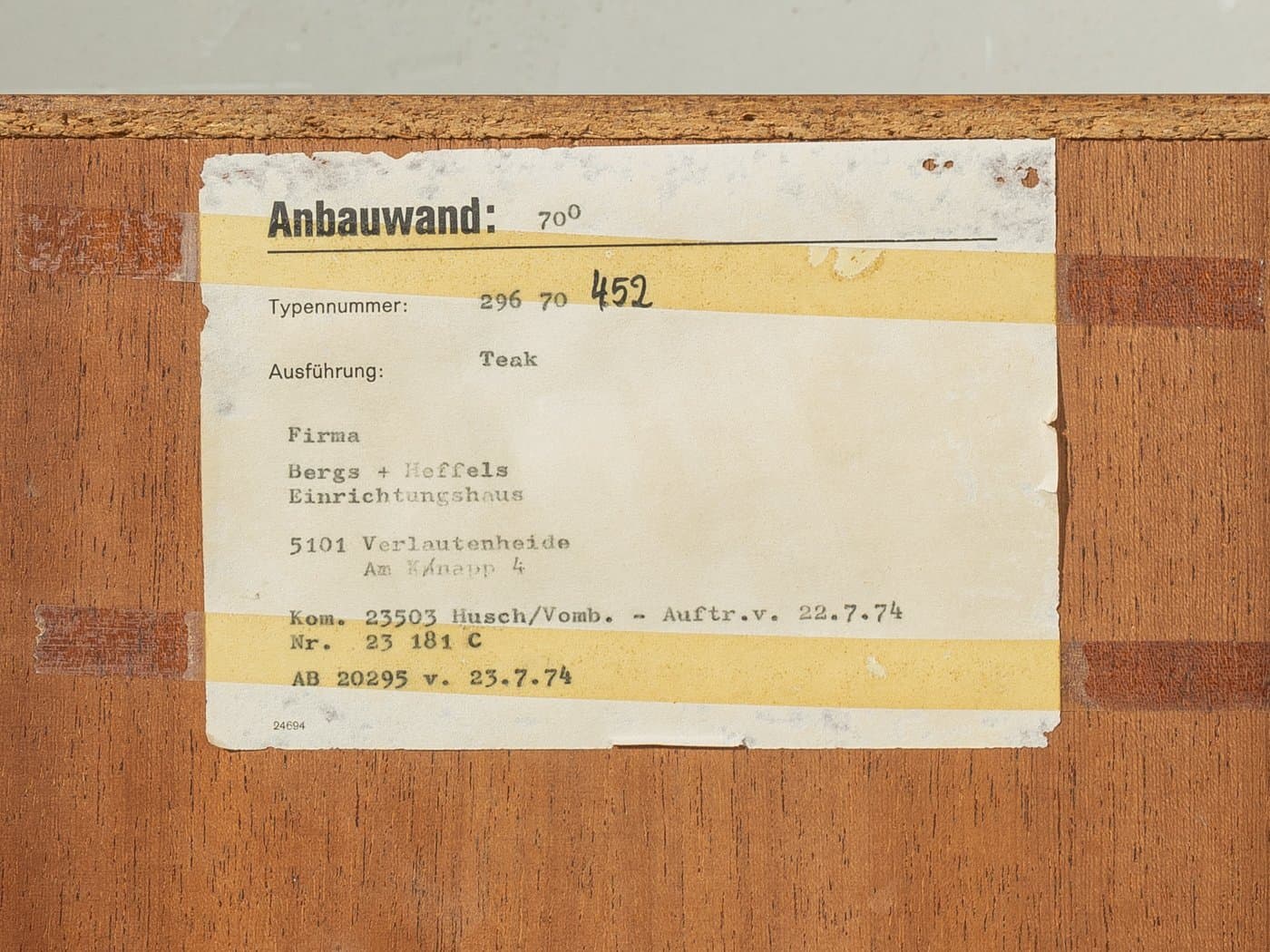 Komoda, brązowy, teak, Dania, lata 60. - 283033