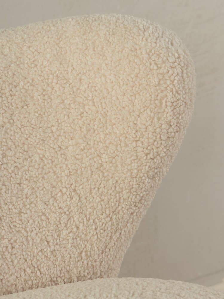 Sofa koktajlowa, beżowa, bawełna bouclé, Niemcy, lata 50. - 283777