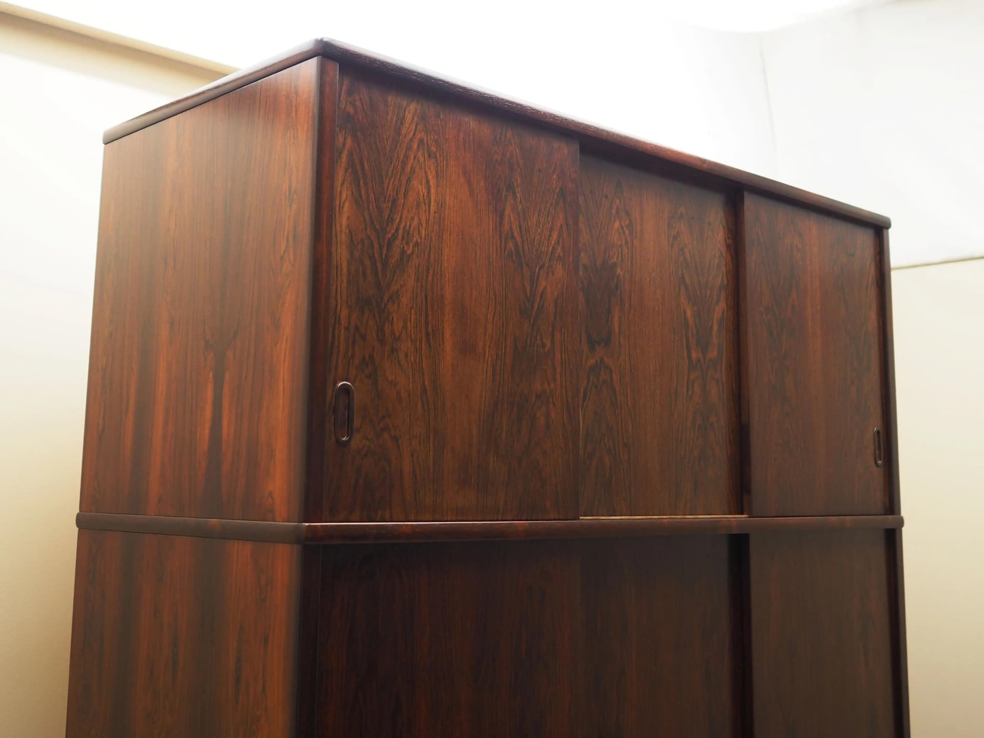 Wardrobe, rosewood dark brown, Denmark, 1970s. - 20841