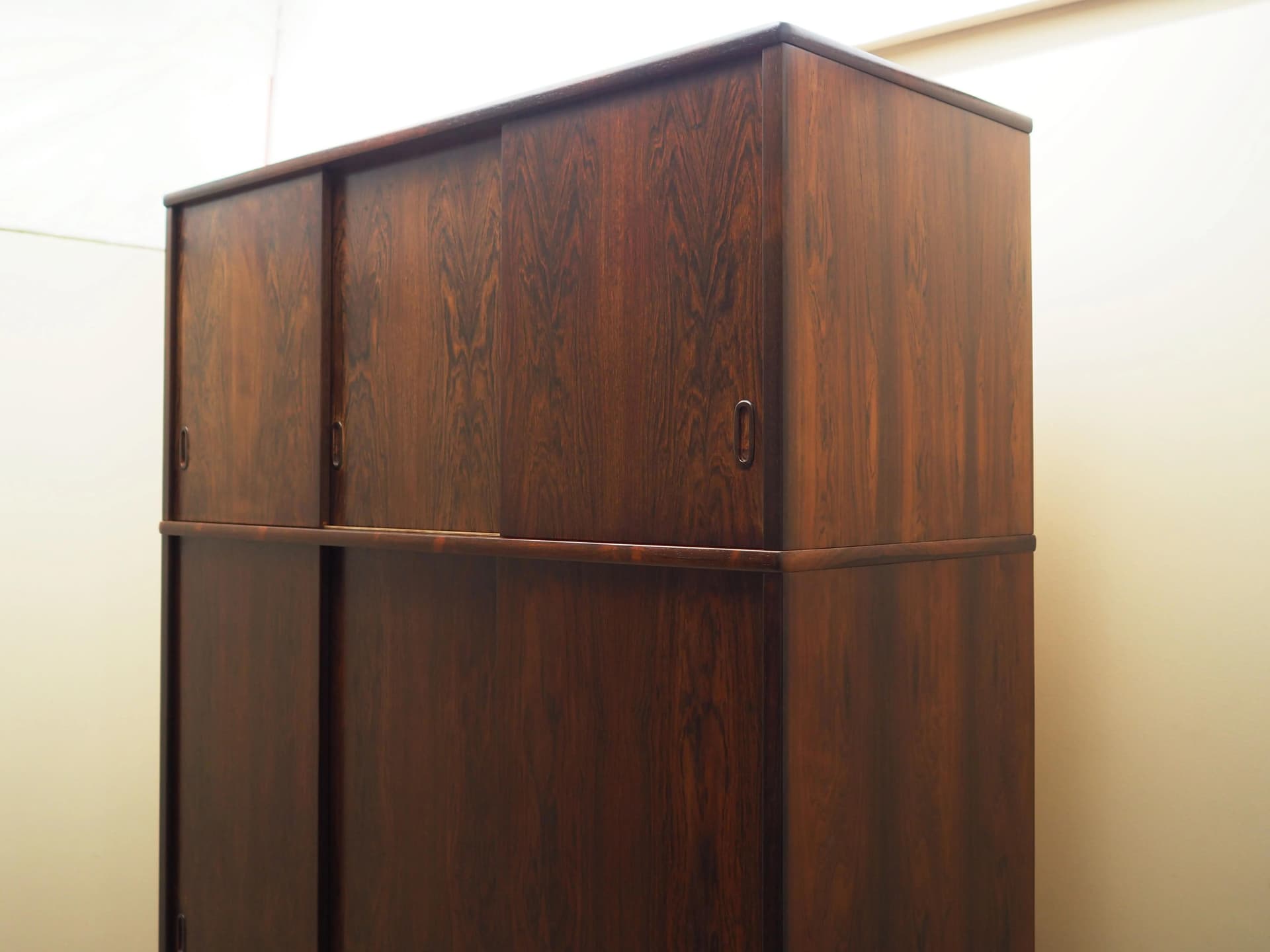 Wardrobe, rosewood dark brown, Denmark, 1970s. - 20843
