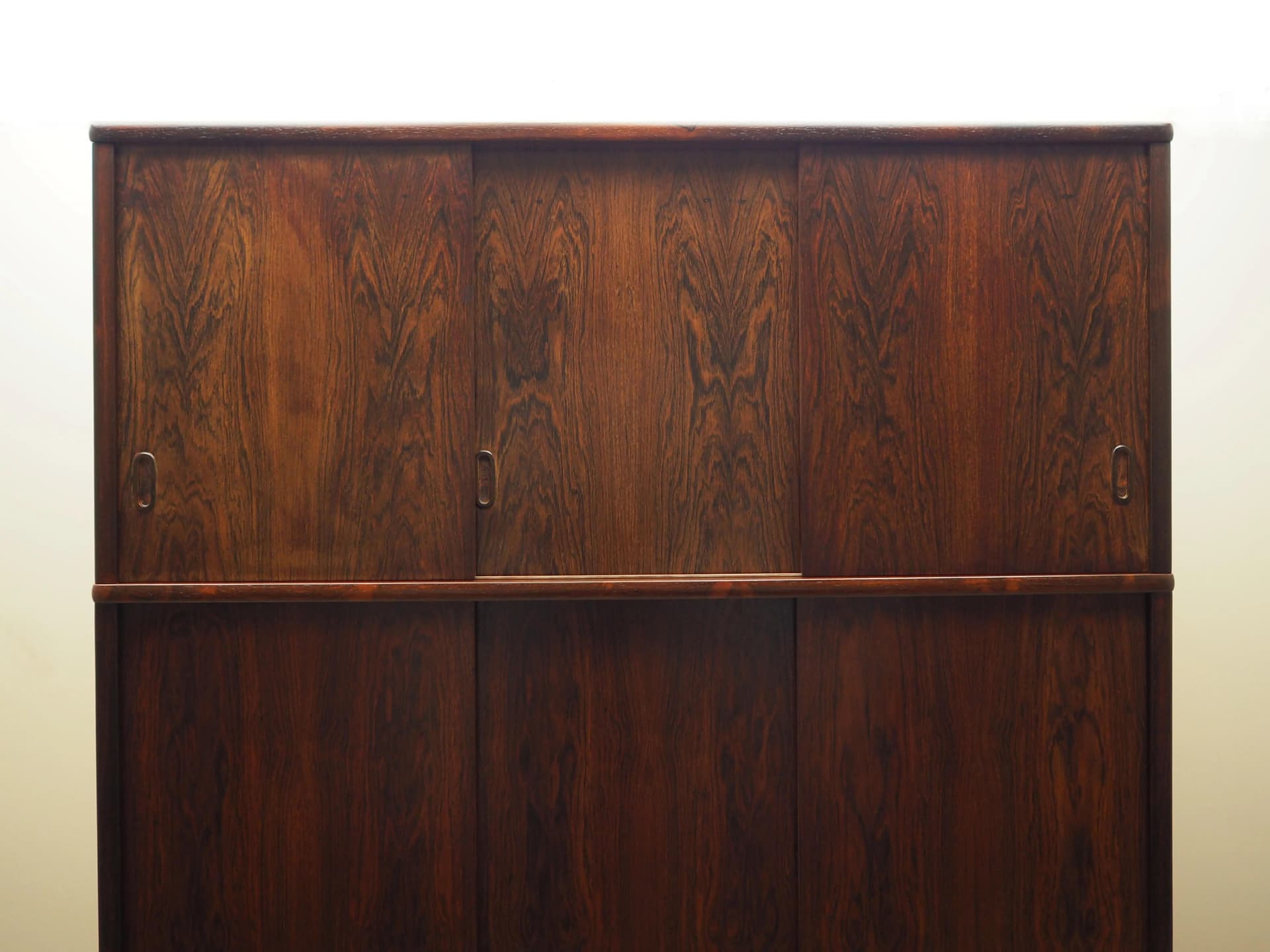 Wardrobe, rosewood dark brown, Denmark, 1970s. - 20845