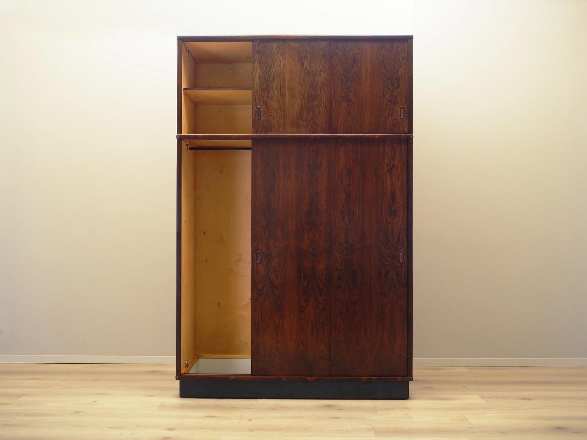 Wardrobe, rosewood dark brown, Denmark, 1970s. - 20838