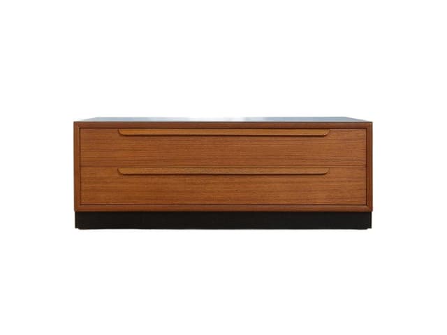 Komoda, teak brązowy, Niemcy, lata 60. - WYMIARY