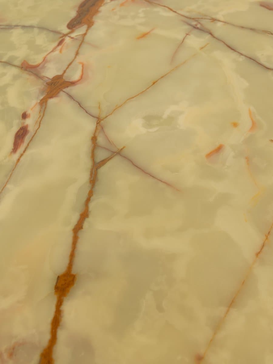 Stolik kawowy Onyx, onyks brązowy kremowy, stal nierdzewna chromowana srebrna, Niemcy, lata 60. - 283718