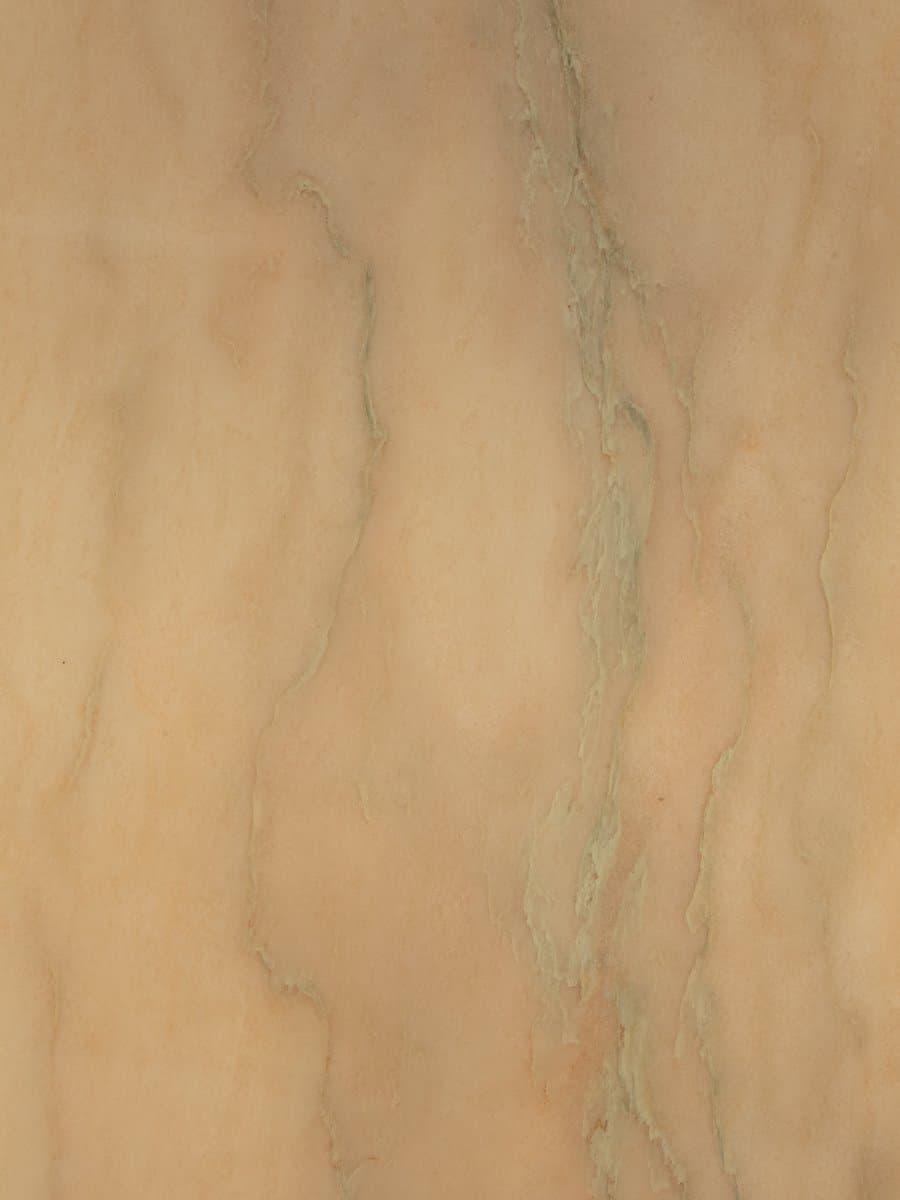 Stolik kawowy, marmur beżowy, stal nierdzewna srebrna, Niemcy, lata 60. - 283710