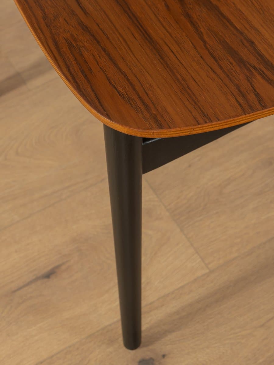 Zestaw czterech krzeseł jadalnianych, buk czarny, teak brązowy, Niemcy, lata 60. - 283701