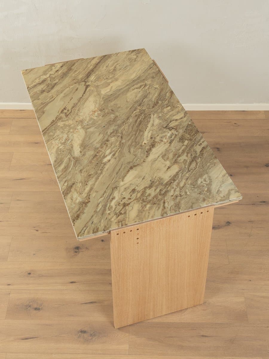 Desk, beige marble, oak, Germany, 1960s. - 283670