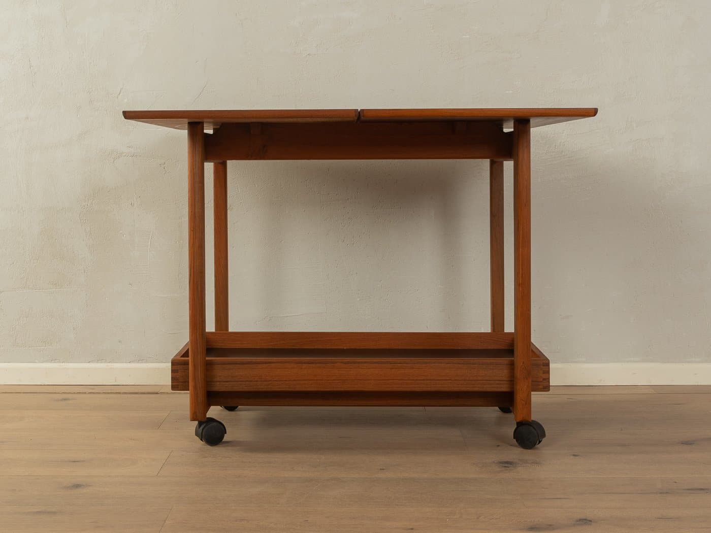 Wózek do serwowania, brązowy, teak, Dania, lata 60. - 283659