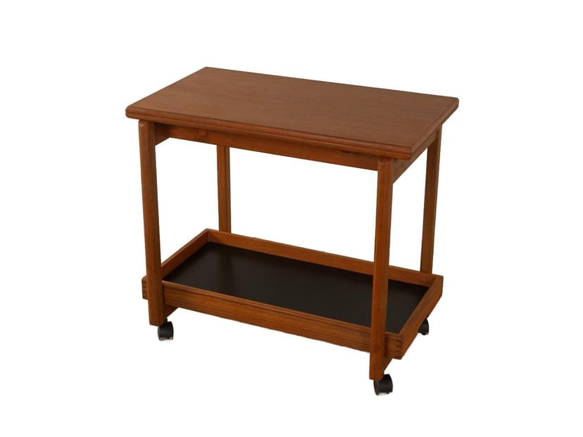 Wózek do serwowania, brązowy, teak, Dania, lata 60.