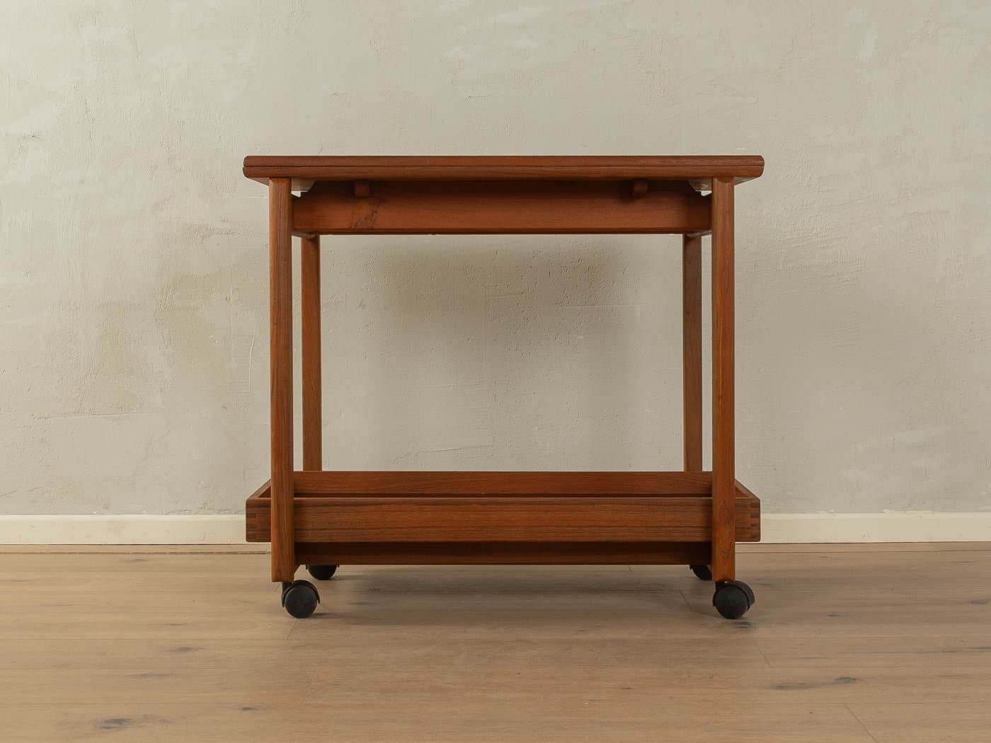Wózek do serwowania, brązowy, teak, Dania, lata 60. - 283658