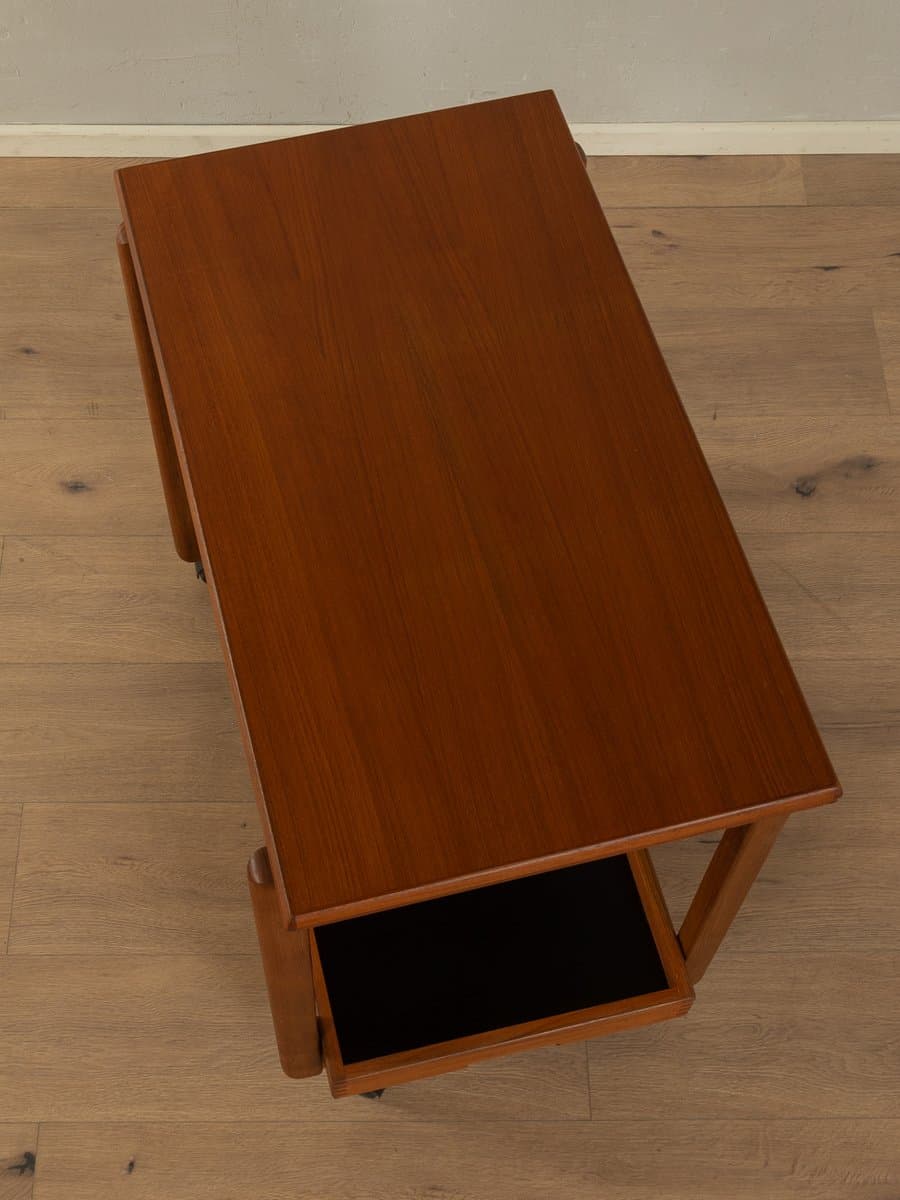 Wózek do serwowania, brązowy, teak, Dania, lata 60. - 283660