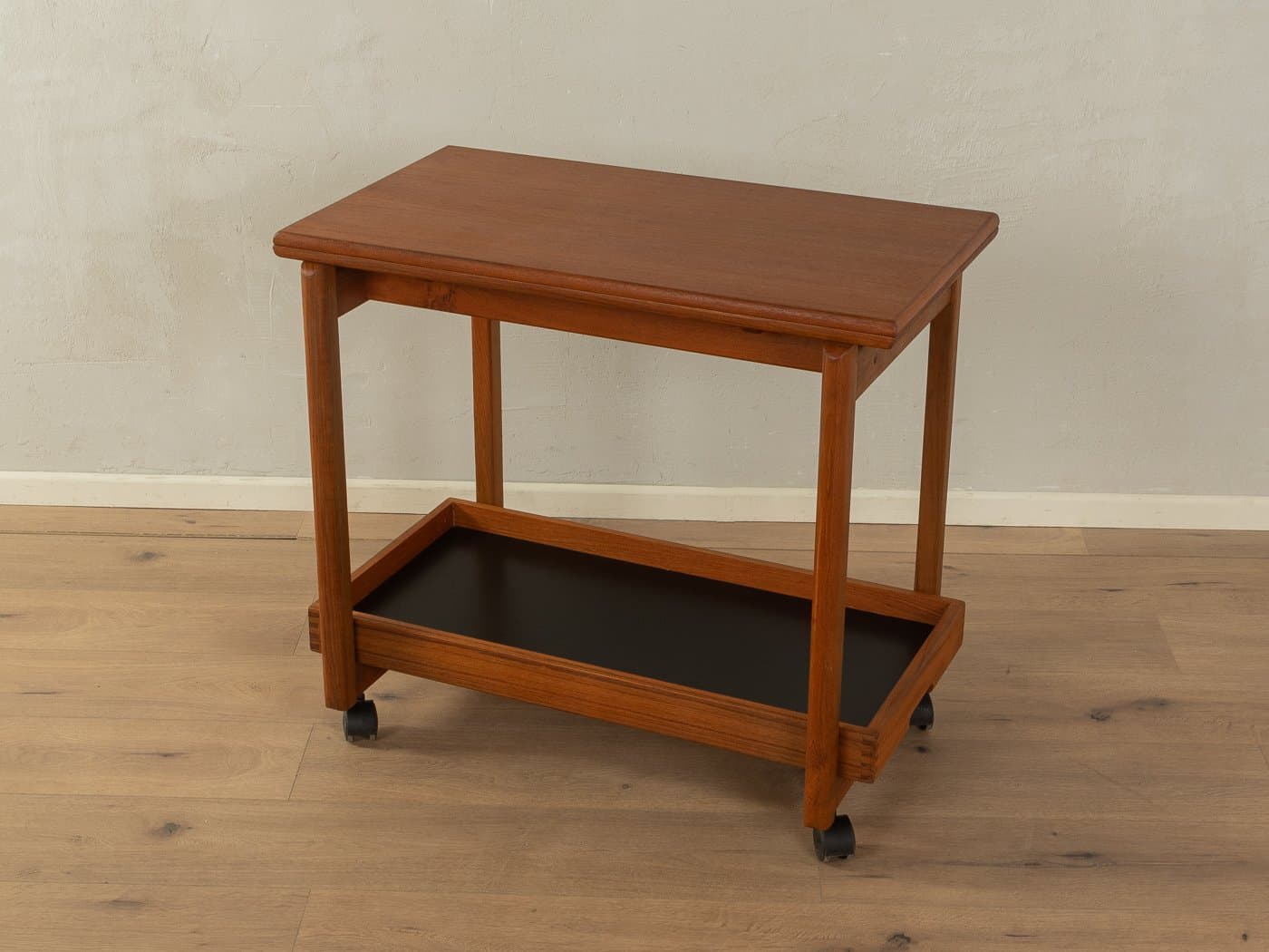 Wózek do serwowania, brązowy, teak, Dania, lata 60. - 283656