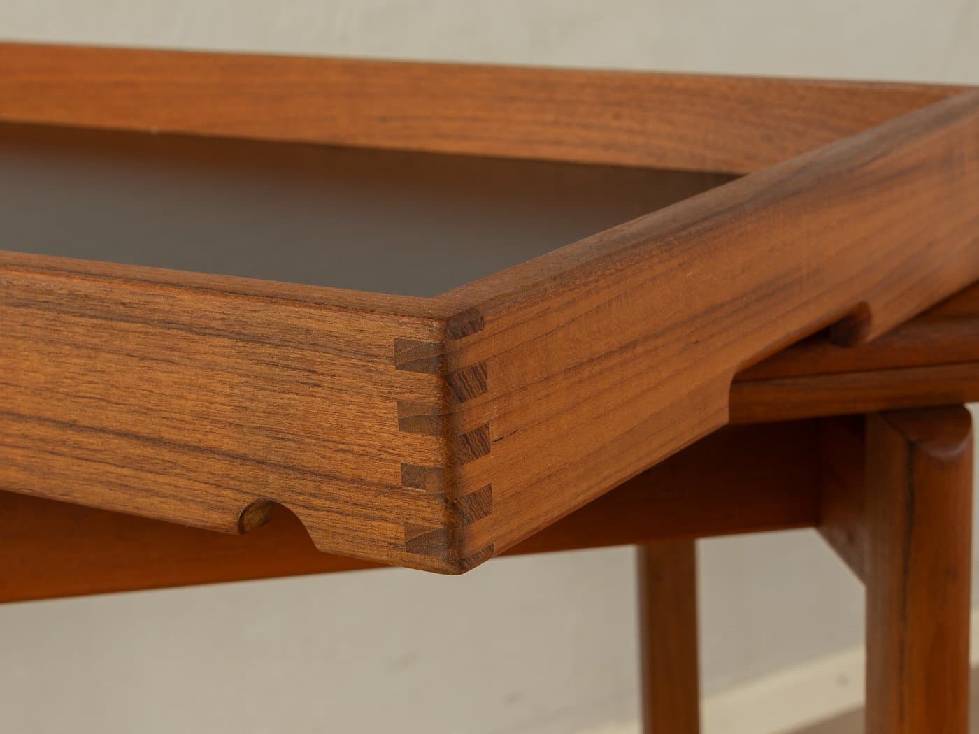 Wózek do serwowania, brązowy, teak, Dania, lata 60. - 283663