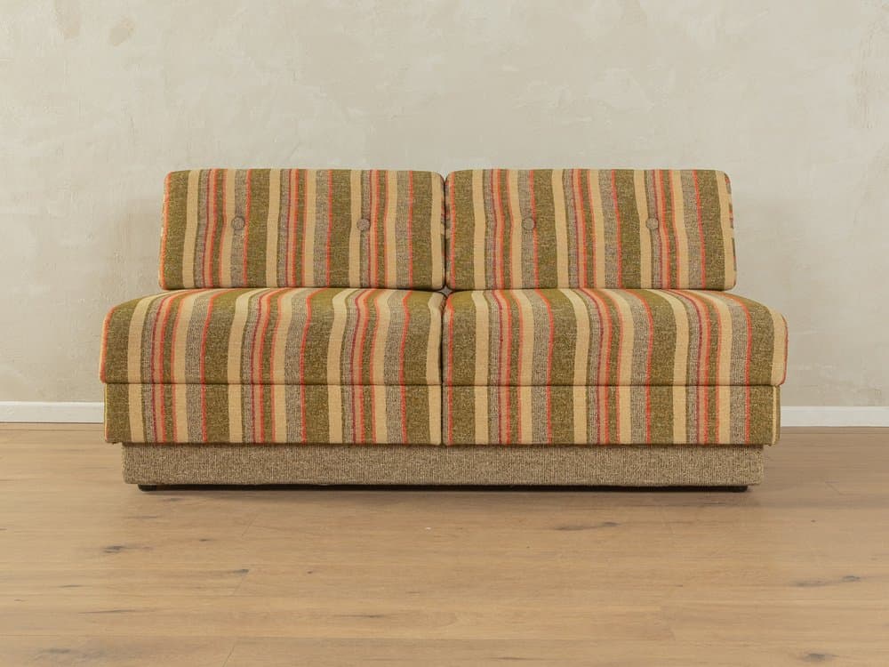 Sofa modułowa rozkładana, multikolor, tkanina, Niemcy, lata 70. - 283617