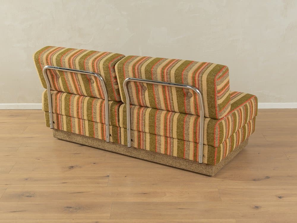 Sofa modułowa rozkładana, multikolor, tkanina, Niemcy, lata 70. - 283614