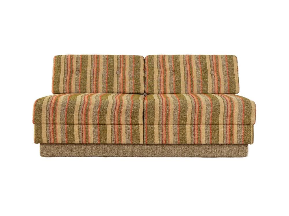 Sofa modułowa rozkładana, multikolor, tkanina, Niemcy, lata 70.