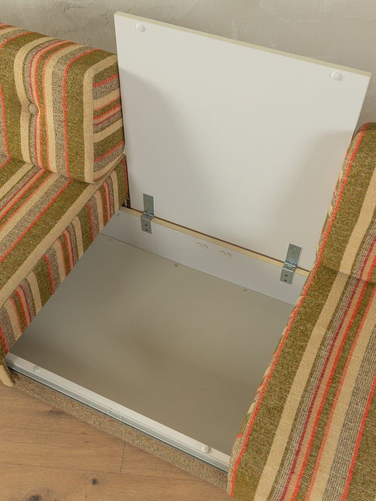 Sofa modułowa rozkładana, multikolor, tkanina, Niemcy, lata 70. - 283616