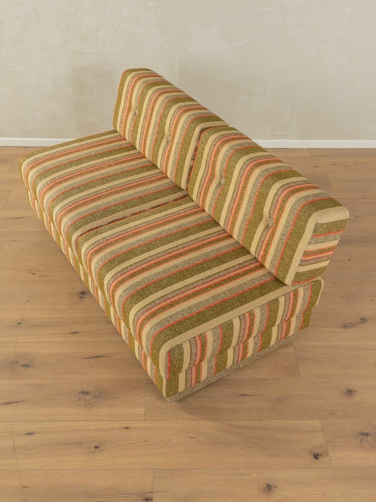 Sofa modułowa rozkładana, multikolor, tkanina, Niemcy, lata 70. - 283613