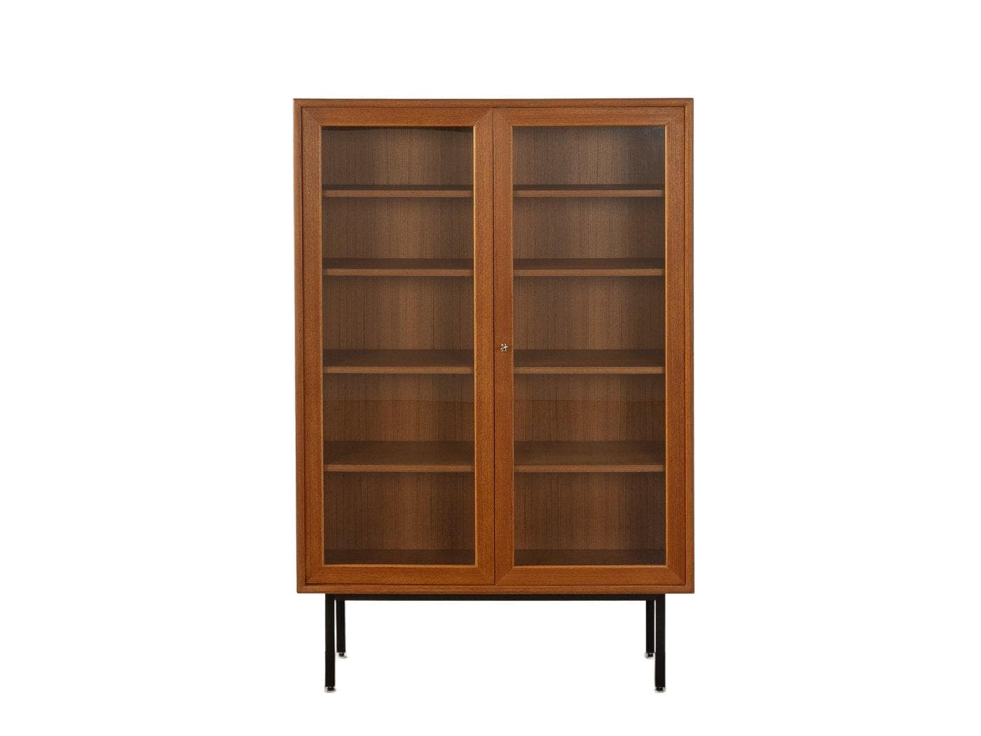 Witryna, teak brązowy, WK Möbel, Niemcy, lata 60.