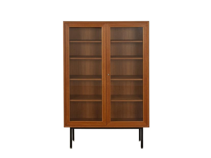 Witryna, teak brązowy, WK Möbel, Niemcy, lata 60.