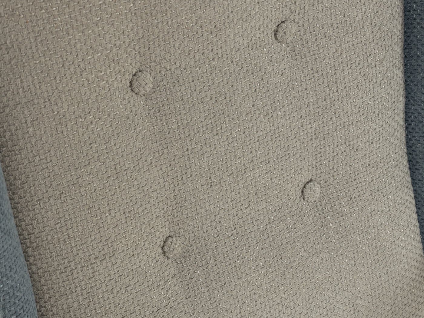 Fotel wing chair, niebieski szary, bawełna, wiśnia brązowy, Niemcy, lata 50. - 283573