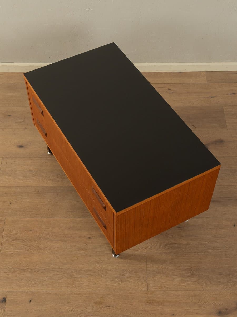 Komoda, teak brązowy, stal czarna, Niemcy, lata 60. - 283520