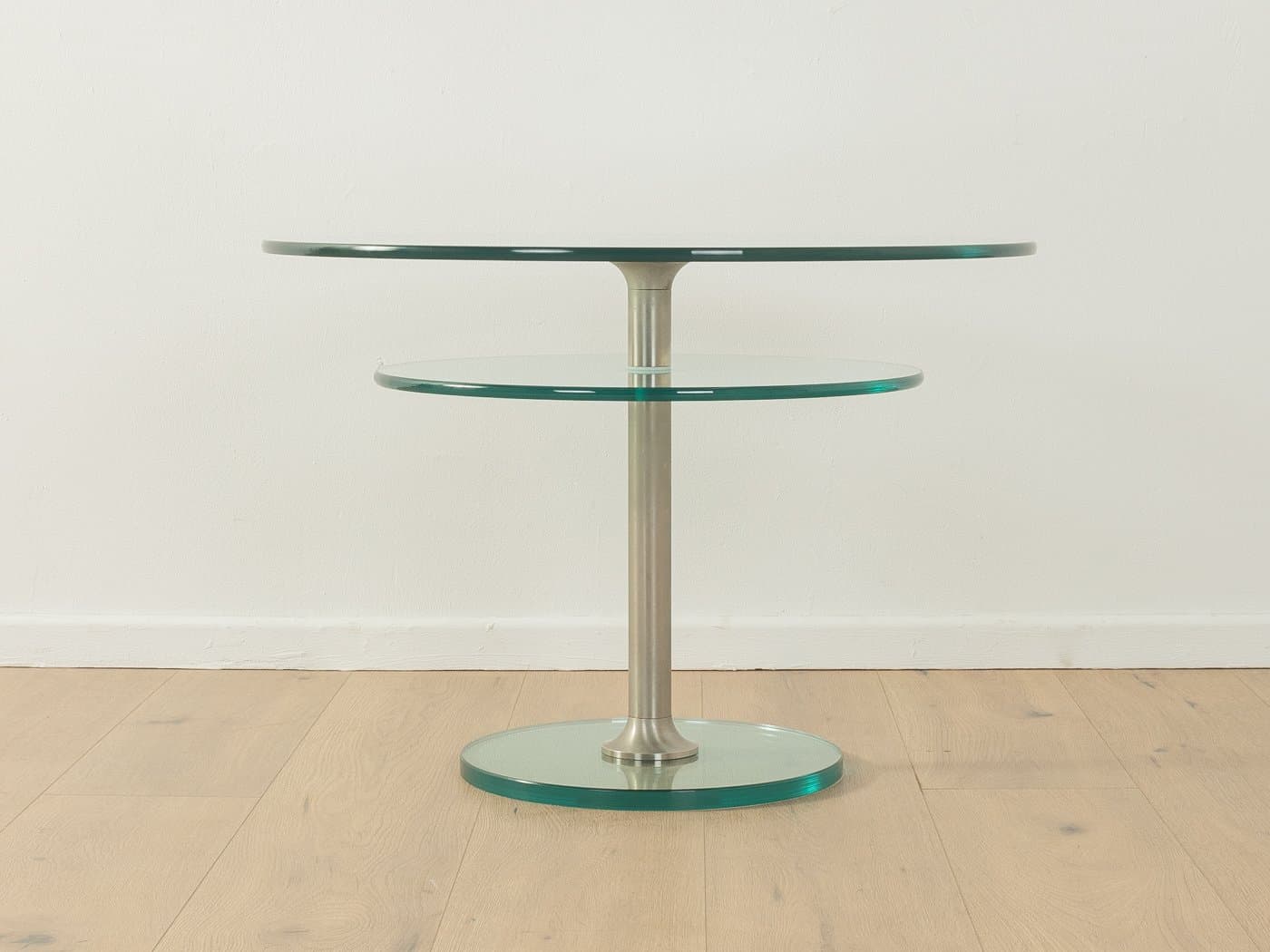 Stolik boczny, transparentny, szkło, proj. P. Draenert, Niemcy, lata 80. - 283509