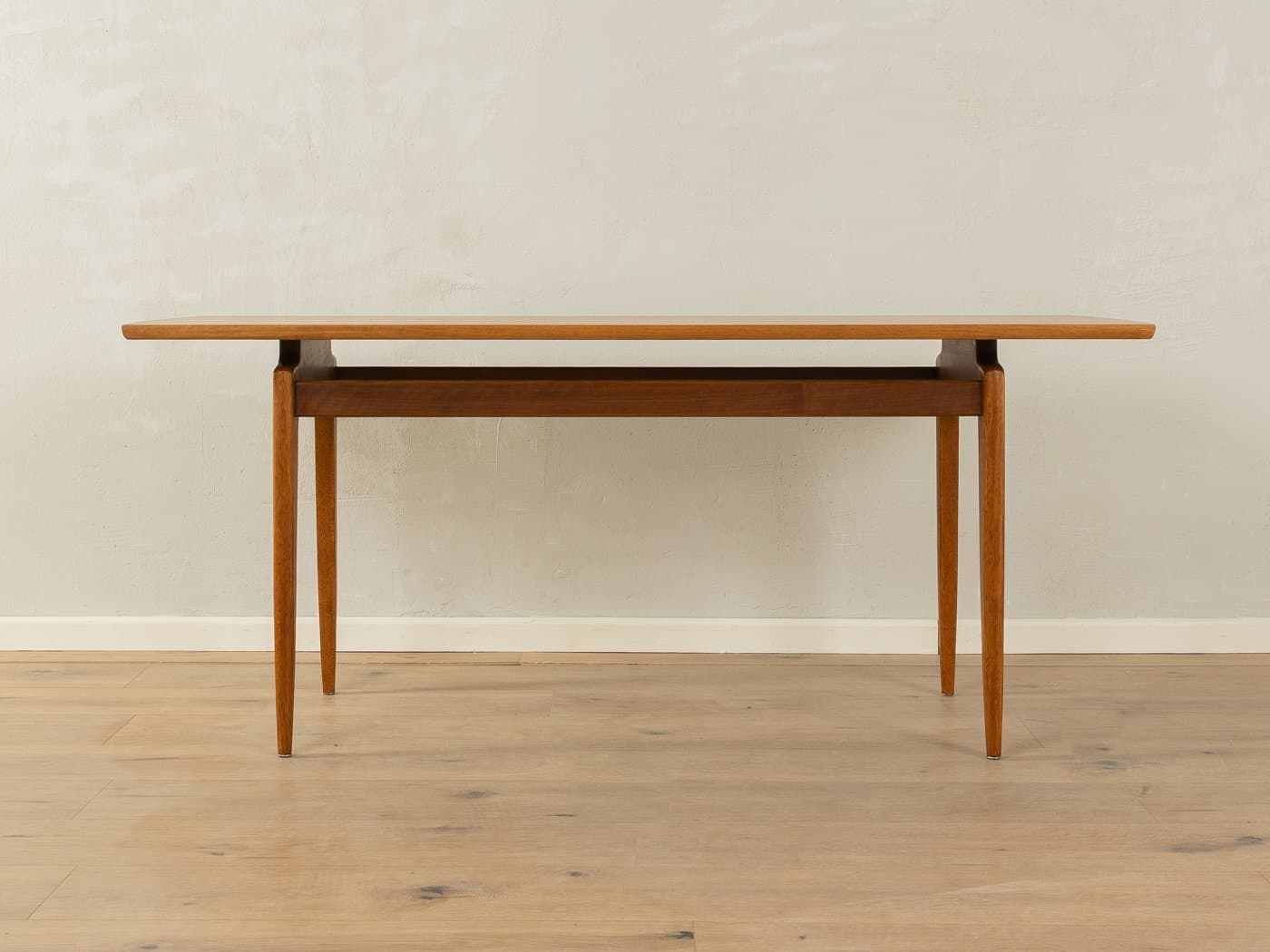 Coffee table, brown beech, by W. Renz, Germany, 1960s. - 283971