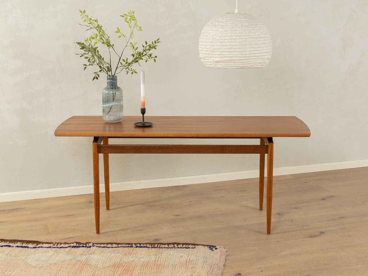 Coffee table, brown beech, by W. Renz, Germany, 1960s. - 283970