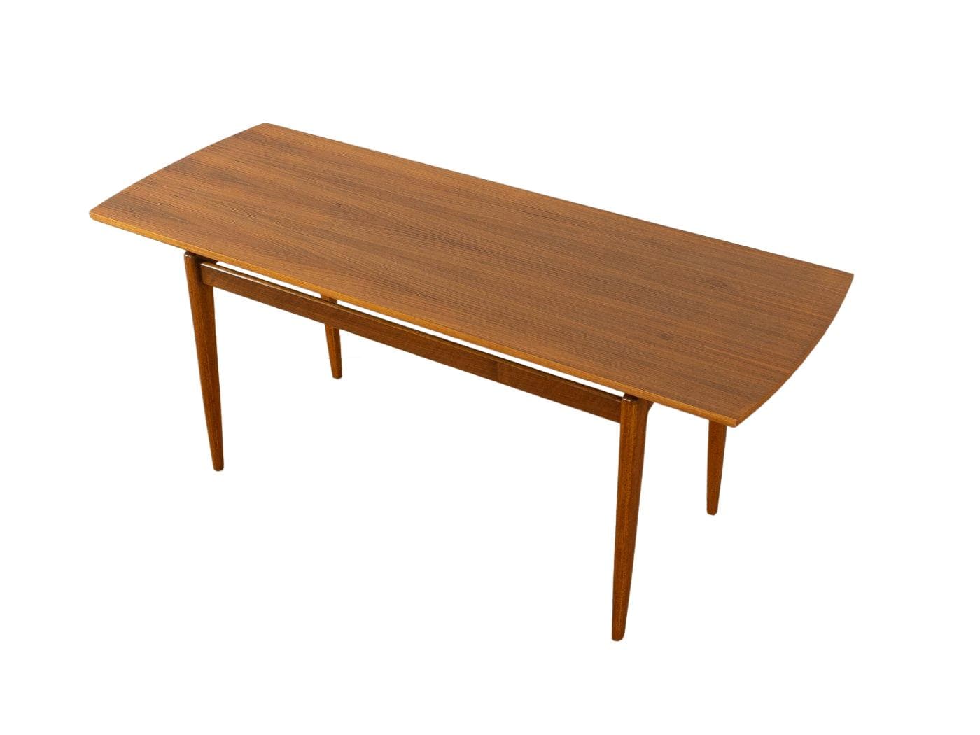 Coffee table, brown beech, by W. Renz, Germany, 1960s.