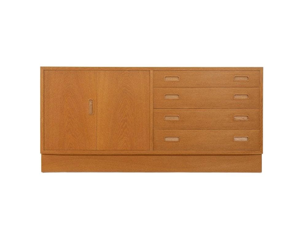 Komoda, dąb brązowy, Hundevad & Co., Dania, lata 60.