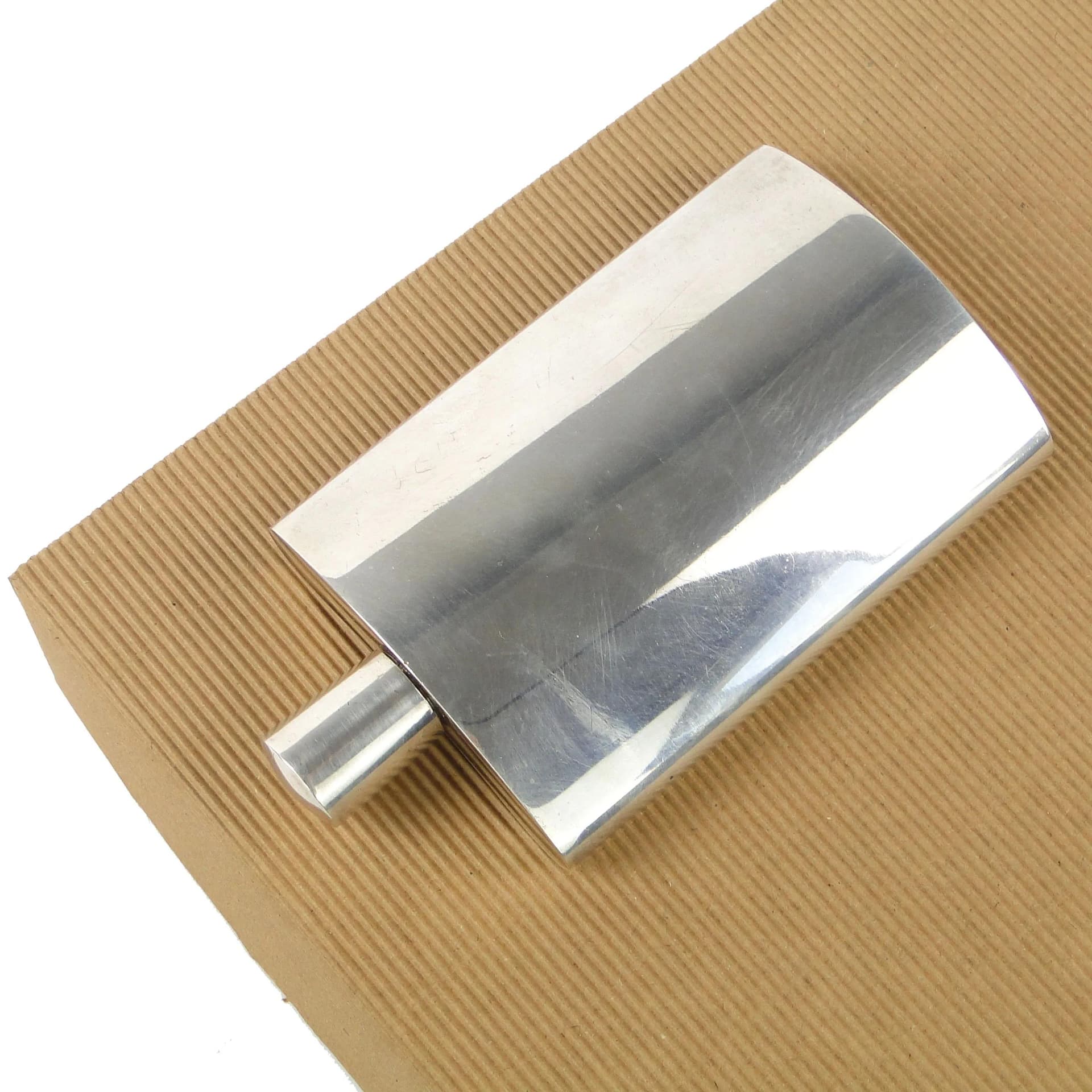 Piersiówka, srebro, proj. T. R. Stajszczak, Polska, lata 80. - 20952