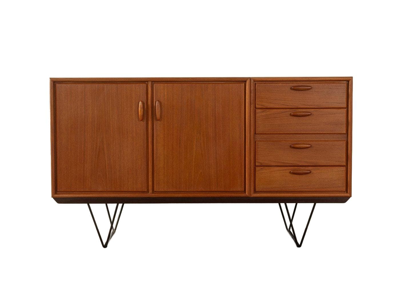 Kredens, teak brązowy, Niemcy, lata 60.